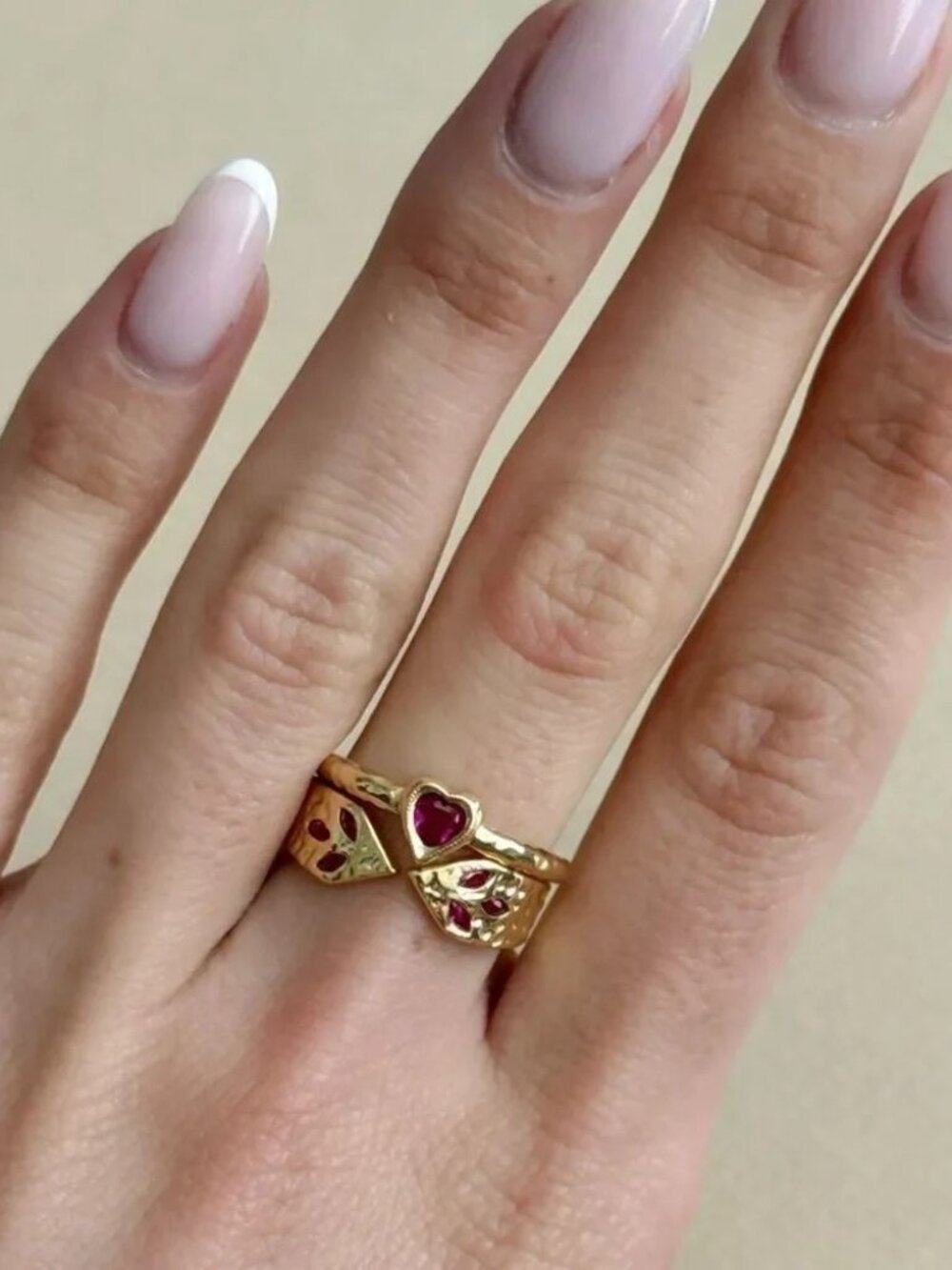 Heart ring2416 - Picture 3 of 6